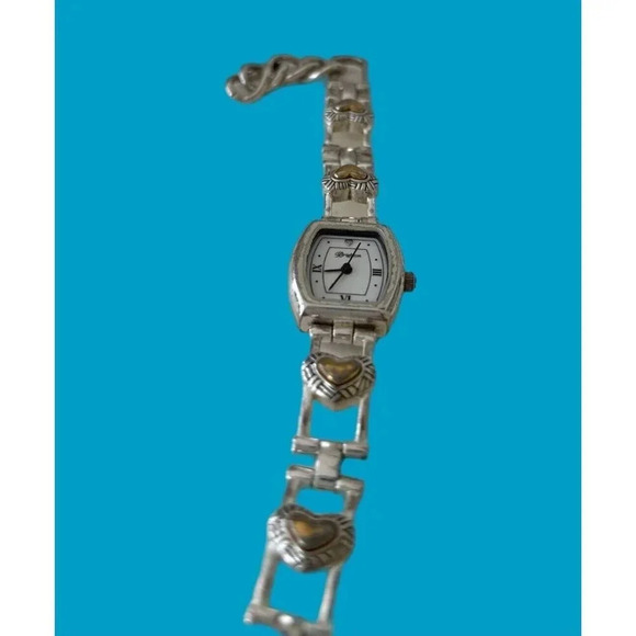 Brighton Womens Essex Heart Bracelet Watch New Battery Great Condition